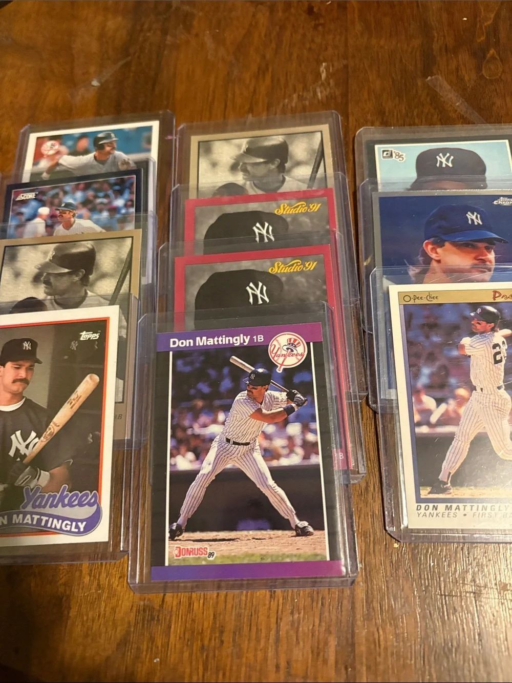 Topps Yankees Baseball Card Lot - Blue, White, Purple